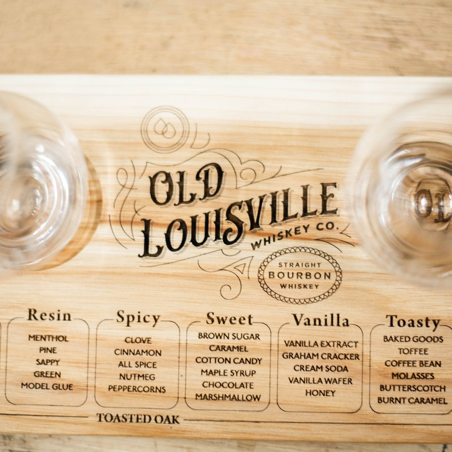 Old Louisville Whiskey Co Tasting Board